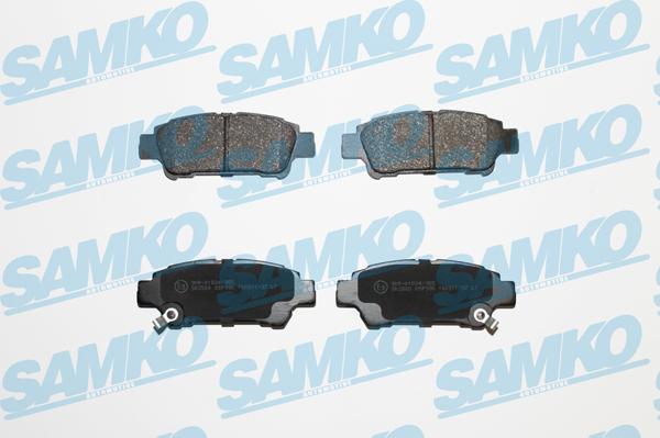 Samko 5SP996 - Тормозные колодки, дисковые, комплект autospares.lv