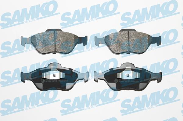 Samko 5SP949 - Тормозные колодки, дисковые, комплект autospares.lv