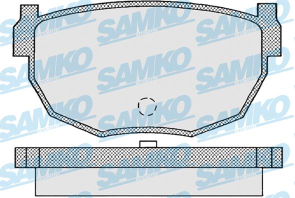 Samko 5SP945 - Тормозные колодки, дисковые, комплект autospares.lv