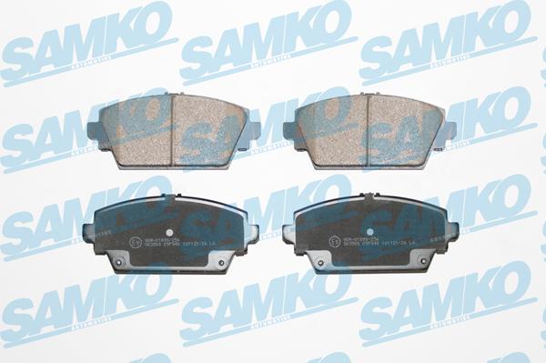 Samko 5SP940 - Тормозные колодки, дисковые, комплект autospares.lv