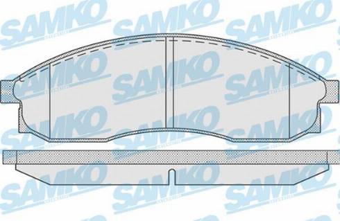 Samko 5SP942 - Тормозные колодки, дисковые, комплект autospares.lv