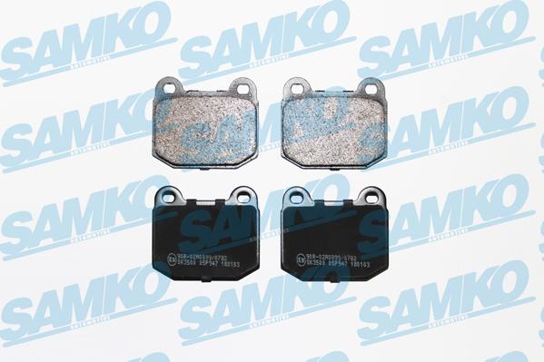 Samko 5SP947 - Тормозные колодки, дисковые, комплект autospares.lv