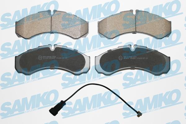 Samko 5SP955A - Тормозные колодки, дисковые, комплект autospares.lv