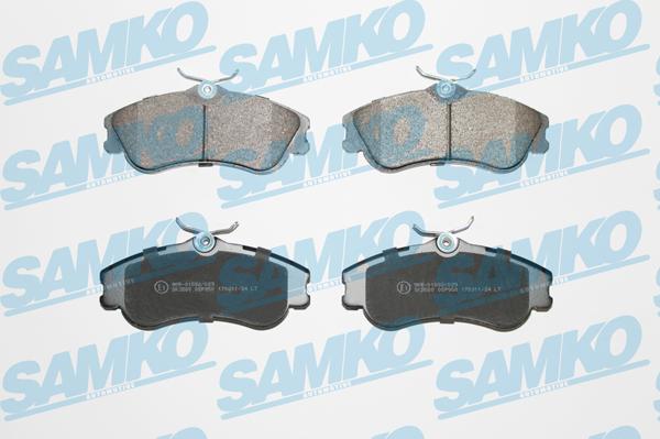 Samko 5SP950 - Тормозные колодки, дисковые, комплект autospares.lv