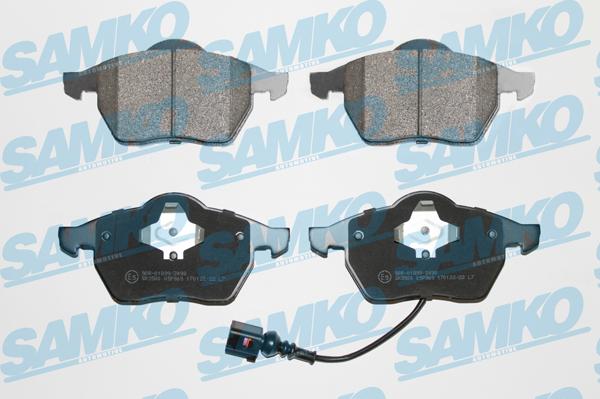 Samko 5SP969 - Тормозные колодки, дисковые, комплект autospares.lv