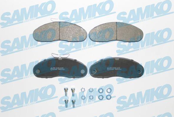 Samko 5SP961 - Тормозные колодки, дисковые, комплект autospares.lv