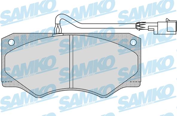 Samko 5SP962 - Тормозные колодки, дисковые, комплект autospares.lv