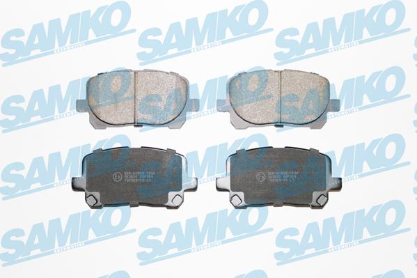 Samko 5SP904 - Тормозные колодки, дисковые, комплект autospares.lv