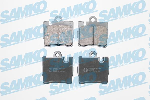 Samko 5SP905 - Тормозные колодки, дисковые, комплект autospares.lv