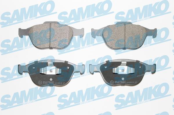 Samko 5SP906 - Тормозные колодки, дисковые, комплект autospares.lv