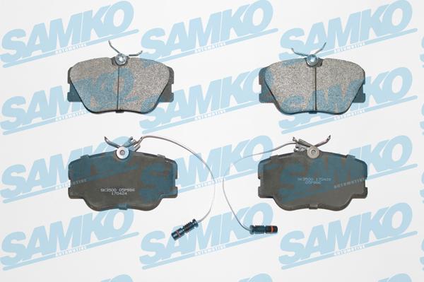 Samko 5SP986 - Тормозные колодки, дисковые, комплект autospares.lv