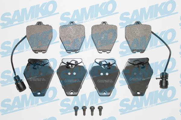 Samko 5SP981 - Тормозные колодки, дисковые, комплект autospares.lv