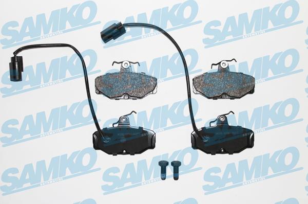 Samko 5SP987 - Тормозные колодки, дисковые, комплект autospares.lv