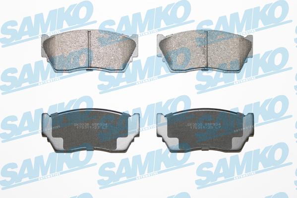 Samko 5SP934 - Тормозные колодки, дисковые, комплект autospares.lv