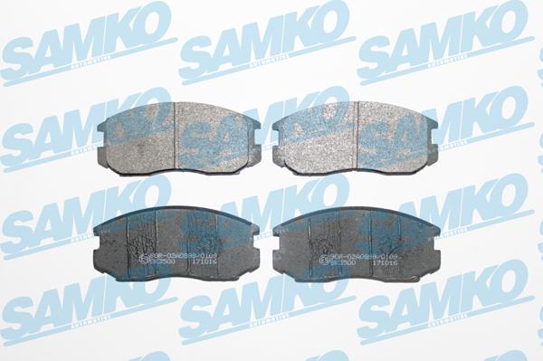 Samko 5SP932 - Тормозные колодки, дисковые, комплект autospares.lv