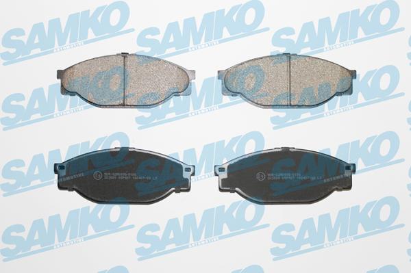 Samko 5SP927 - Тормозные колодки, дисковые, комплект autospares.lv