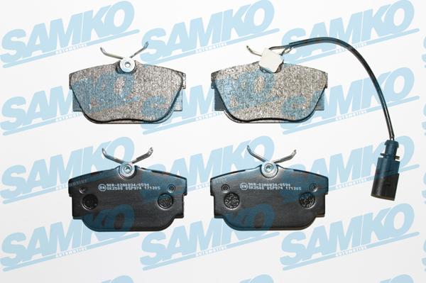 Samko 5SP974 - Тормозные колодки, дисковые, комплект autospares.lv