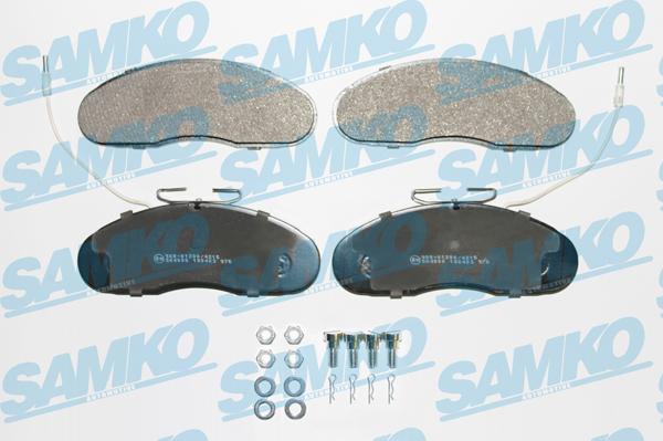 Samko 5SP976 - Тормозные колодки, дисковые, комплект autospares.lv