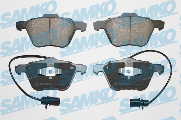 Samko 5SP971 - Тормозные колодки, дисковые, комплект autospares.lv