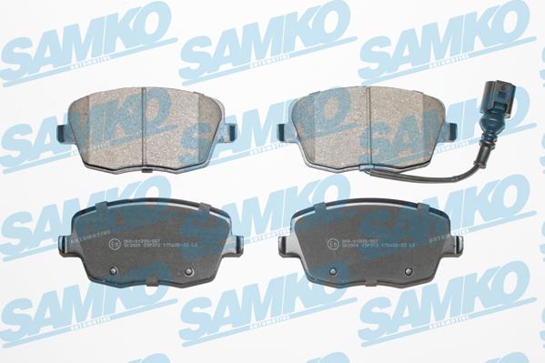 Samko 5SP973 - Тормозные колодки, дисковые, комплект autospares.lv