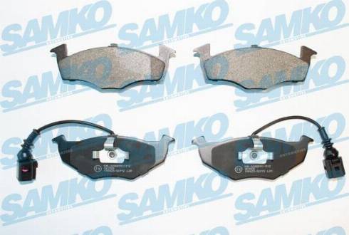 Samko 5SP972 - Тормозные колодки, дисковые, комплект autospares.lv