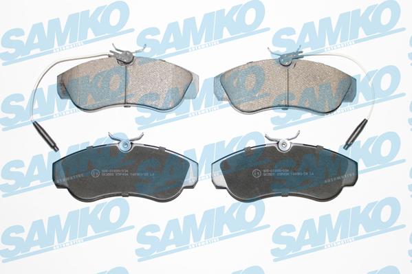 Samko 5SP494 - Тормозные колодки, дисковые, комплект autospares.lv