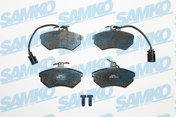 Samko 5SP495 - Тормозные колодки, дисковые, комплект autospares.lv