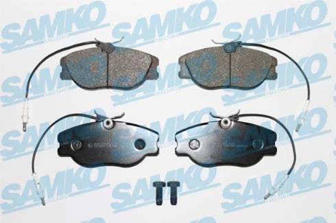 Samko 5SP498 - Тормозные колодки, дисковые, комплект autospares.lv