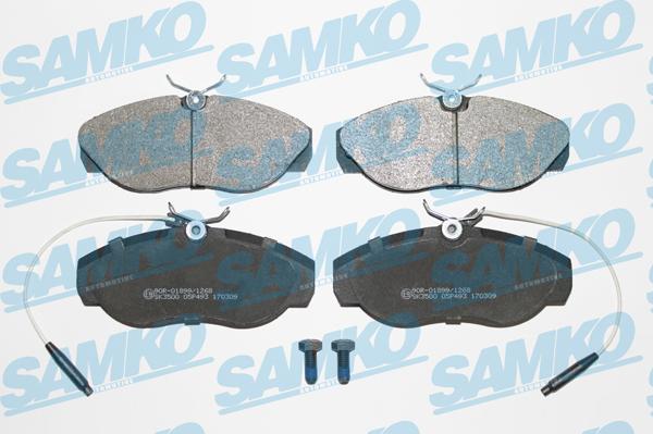 Samko 5SP493 - Тормозные колодки, дисковые, комплект autospares.lv