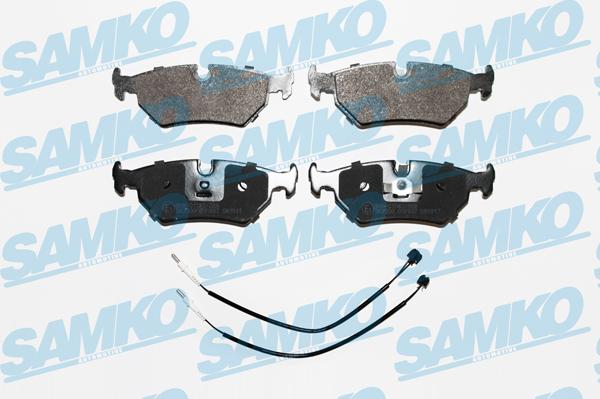 Samko 5SP497 - Тормозные колодки, дисковые, комплект autospares.lv