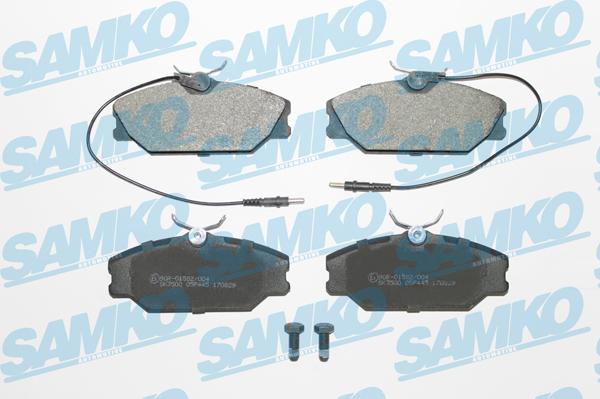 Samko 5SP445 - Тормозные колодки, дисковые, комплект autospares.lv