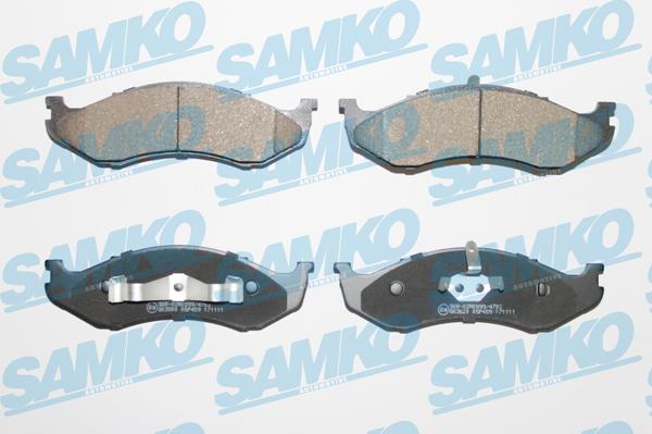 Samko 5SP459 - Тормозные колодки, дисковые, комплект autospares.lv