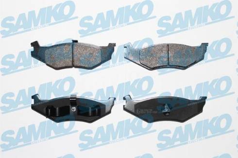 Samko 5SP456 - Тормозные колодки, дисковые, комплект autospares.lv