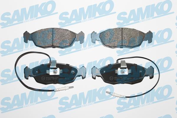 Samko 5SP450 - Тормозные колодки, дисковые, комплект autospares.lv