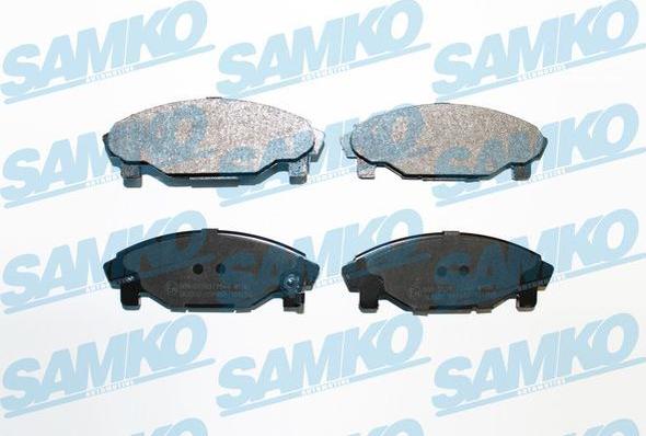 Samko 5SP457 - Тормозные колодки, дисковые, комплект autospares.lv