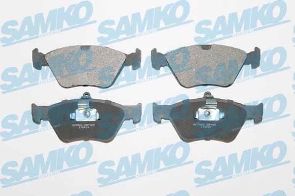 Samko 5SP465 - Тормозные колодки, дисковые, комплект autospares.lv