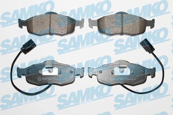 Samko 5SP461 - Тормозные колодки, дисковые, комплект autospares.lv