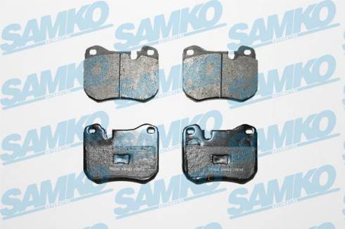 Samko 5SP402 - Тормозные колодки, дисковые, комплект autospares.lv