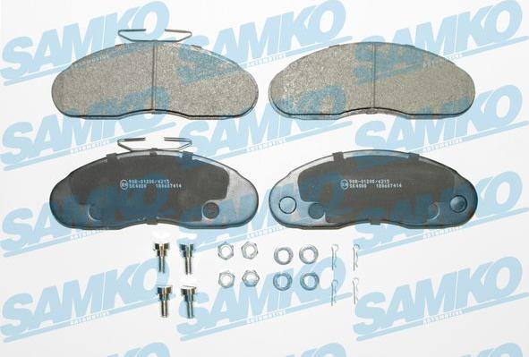 Samko 5SP414 - Тормозные колодки, дисковые, комплект autospares.lv