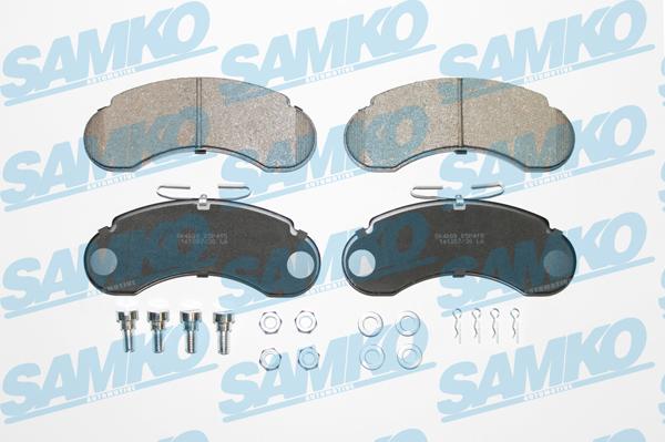 Samko 5SP415 - Тормозные колодки, дисковые, комплект autospares.lv