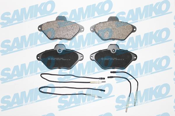 Samko 5SP486 - Тормозные колодки, дисковые, комплект autospares.lv