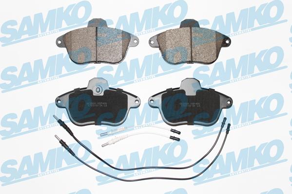 Samko 5SP480 - Тормозные колодки, дисковые, комплект autospares.lv