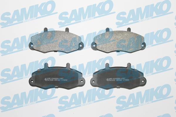 Samko 5SP481 - Тормозные колодки, дисковые, комплект autospares.lv