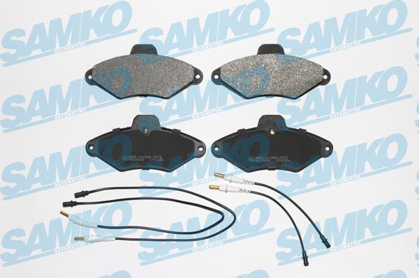 Samko 5SP487 - Тормозные колодки, дисковые, комплект autospares.lv