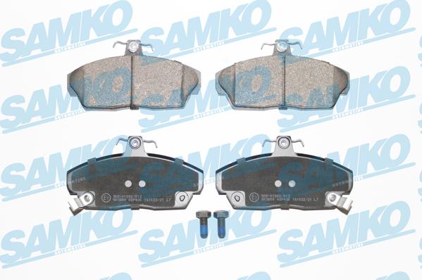 Samko 5SP430 - Тормозные колодки, дисковые, комплект autospares.lv