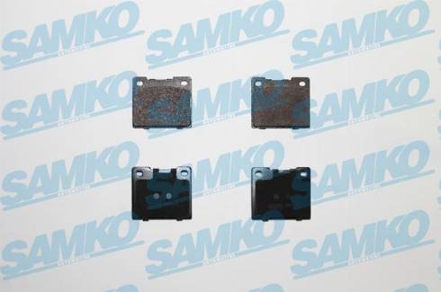 Samko 5SP438 - Тормозные колодки, дисковые, комплект autospares.lv