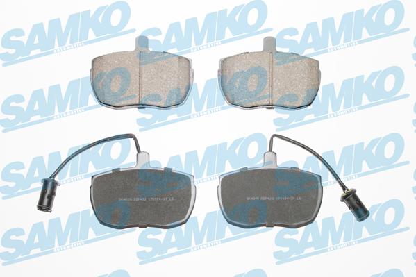 Samko 5SP433 - Тормозные колодки, дисковые, комплект autospares.lv