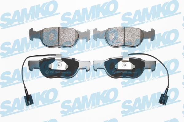 Samko 5SP424 - Тормозные колодки, дисковые, комплект autospares.lv