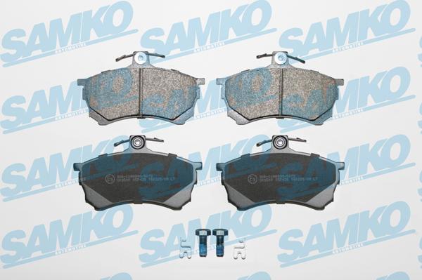 Samko 5SP420 - Тормозные колодки, дисковые, комплект autospares.lv