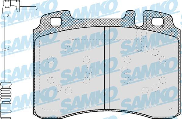 Samko 5SP423A - Тормозные колодки, дисковые, комплект autospares.lv